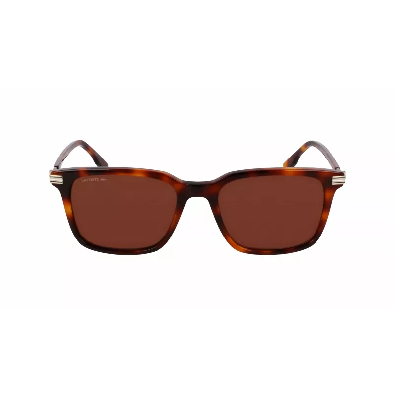 Lacoste Men's Sunglasses L6035S5318214 - Havana Acetate Frame, Brown Lenses, 53mm