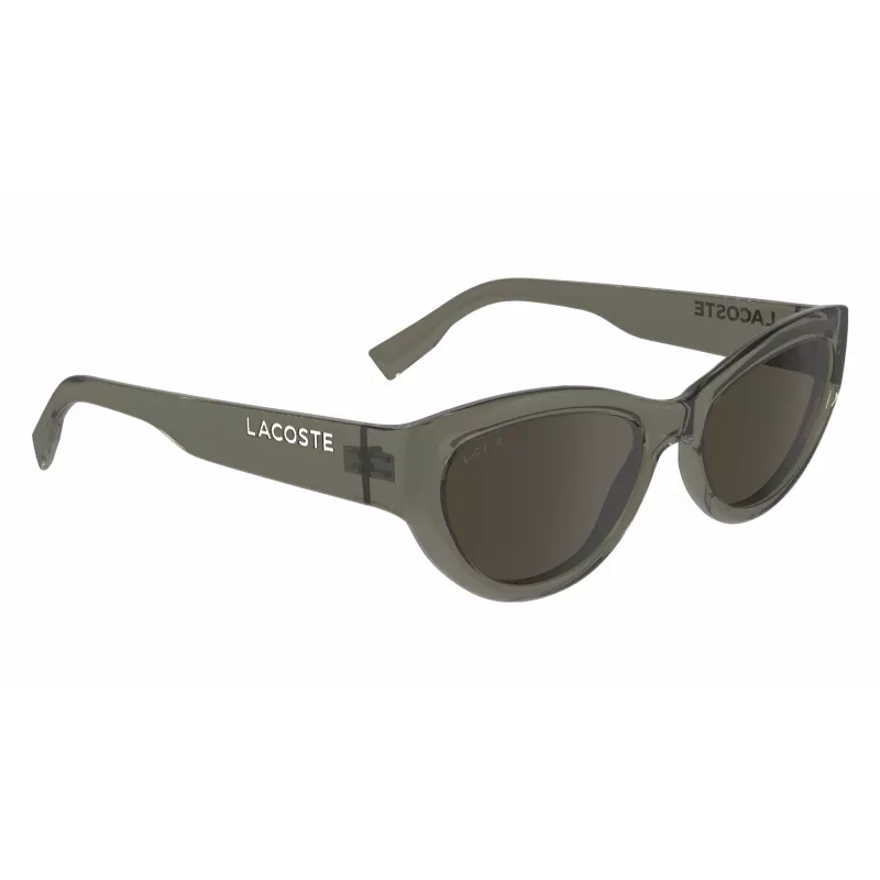 Lacoste Women's Sunglasses L6013S5418210 Havana Acetate Square Frame Brown Gradient Lens 54mm
