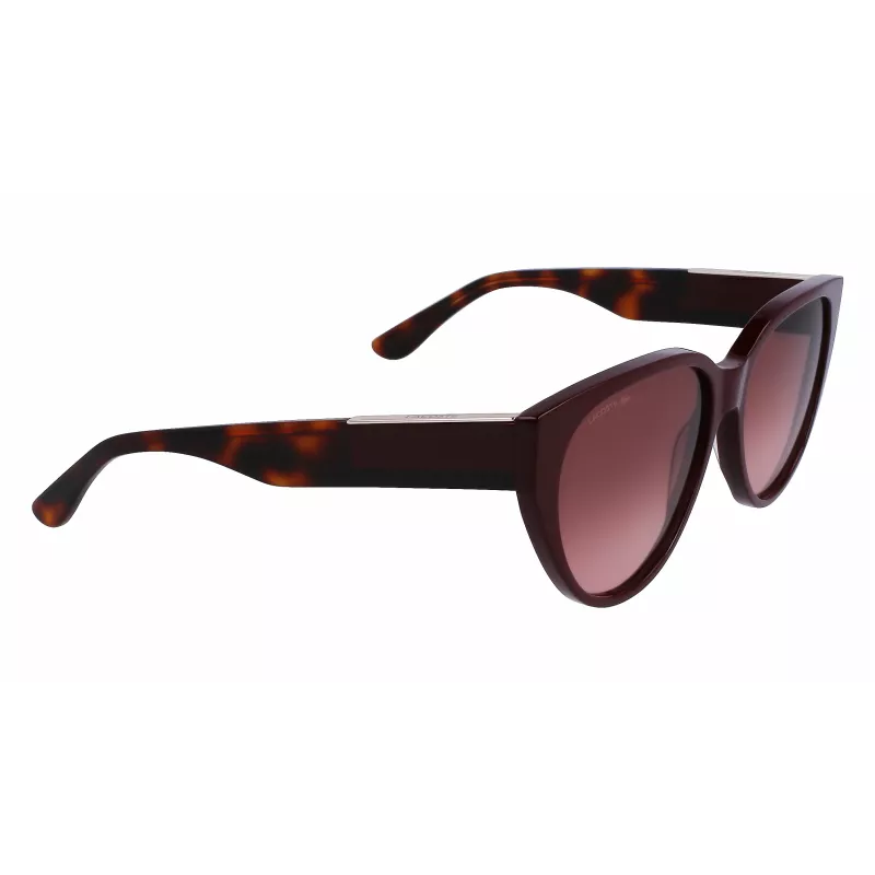 Lacoste Women's Sunglasses L985S-603 Burgundy Frame Grey Gradient Lens 59mm