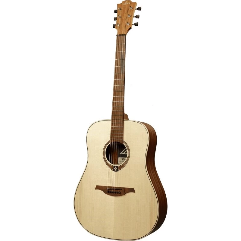 Lag GLA Tramontane 70 D Dreadnought Acoustic Guitar - Solid Spruce Top, Khaya Back & Sides, Branko Rosewood Fingerboard, Open Pore Satin Finish, Right-Handed