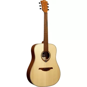 Lag GLA Tramontane 70 D Dreadnought Acoustic Guitar - Solid Spruce Top, Khaya Back & Sides, Branko Rosewood Fingerboard, Open Pore Satin Finish, Right-Handed