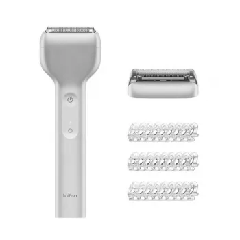 Laifen T1 Pro Electric Shaver - Silver, 3 Rotary Heads, 15,000 RPM, Wet & Dry, USB-C