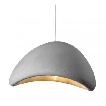 Lamp Pendant Ellama 30cm Black Metal E27 Industrial Ceiling Light