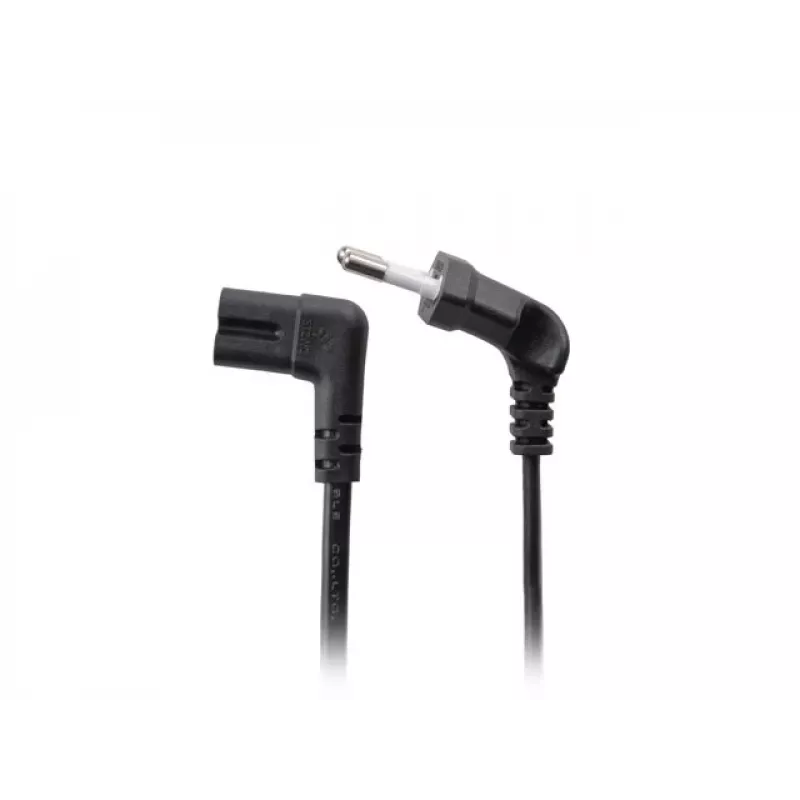 Lanberg 1.8m Angled Europlug to IEC C7 Power Cord (Black)