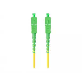 LANBERG Fiber Optic Patch Cord SM SC/APC-SC/APC Simplex G.657.A1 1m Yellow