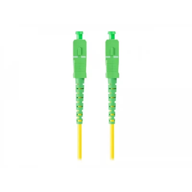 LANBERG Fiber Optic Patch Cord SM SC/APC-SC/APC Simplex G.657.A1 1m Yellow