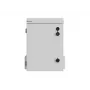 Lanberg WAH1-3450-00S 10 inch Wall/Pole-Mount IP55 Hermetic Rack Cabinet 6U 340x250x500 mm Grey (Assembled)