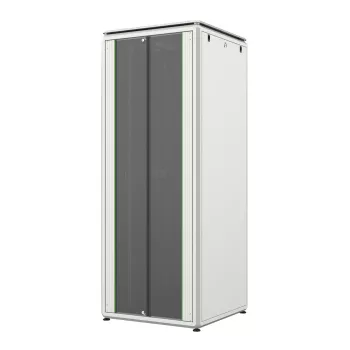 LANVIEW 19 inch 42U Server Rack Cabinet 800x800mm, Grey (RAL 7035), Glass Door