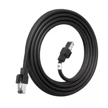 LANVIEW Cat6a HIGH-FLEX S/FTP Outdoor Network Cable – 10GbE, 500 MHz, 23 AWG Solid Copper, Black