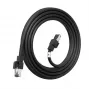 LANVIEW Cat6a HIGH-FLEX S/FTP Outdoor Network Cable – 10GbE, 500 MHz, 23 AWG Solid Copper, Black