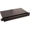Lanview LVO231552 19 inch 1U 24-Port Fibre Patch Panel for SC Duplex/LC Quad, Rack-Mount, Black