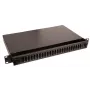 Lanview LVO231552 19 inch 1U 24-Port Fibre Patch Panel for SC Duplex/LC Quad, Rack-Mount, Black