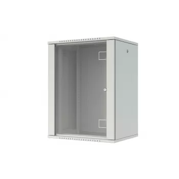 LANVIEW Quick Assembly Flat pack 19 6U Wall-Mount Cabinet, 19 Inch, 600x450x320 mm, Black (RWF16U45WH)