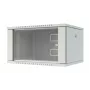 LANVIEW Quick Assembly Flat Pack 19 9U Wall Mount Network Cabinet, 600x450x500mm, Black