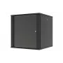 LANVIEW Quick Assembly Flat Pack 19 Wall-Mount Network Cabinet 6U 19-Inch Black