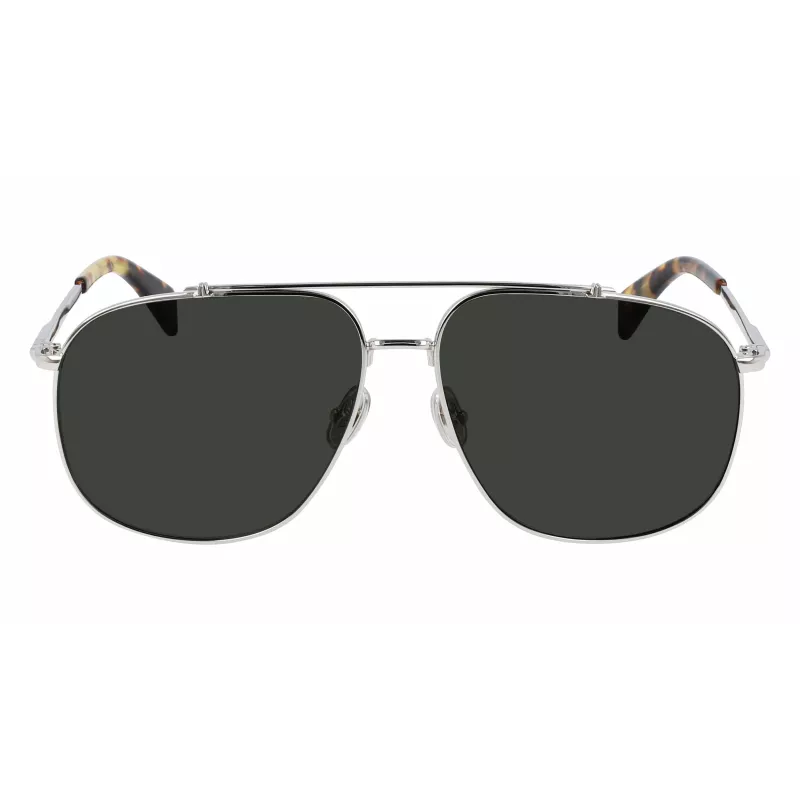 LANVIN LNV110S-045 Men's Square Sunglasses Black/Grey 60/14/145 mm