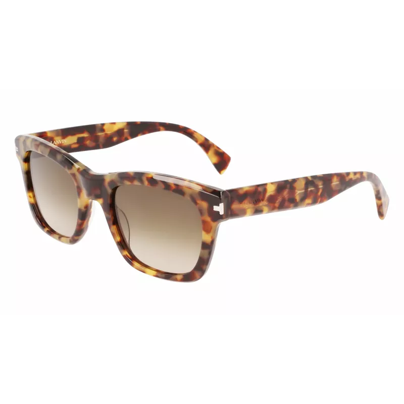 LANVIN LNV620S-213 Men's Square Acetate Sunglasses Havana Brown Gradient 52mm