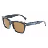 LANVIN LNV620S-425 Men's Square Acetate Sunglasses - Blue Frame, Grey Lens, UV400