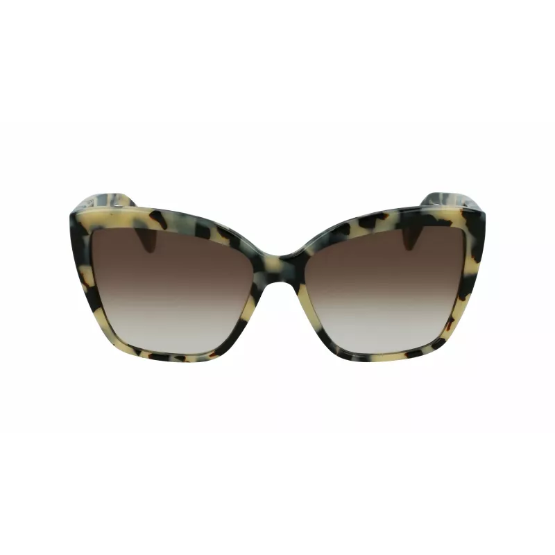 LANVIN Women's Butterfly Sunglasses LNV617S-272 Havana/Brown Gradient 59mm