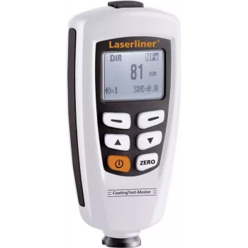 Laserliner CoatingTest-Master Coating Thickness Gauge, 0-1250 µm, Magnetic Induction & Eddy Current, Black/White 082.150A