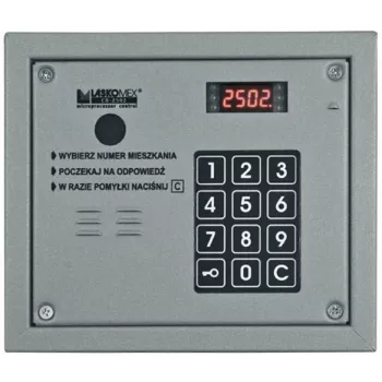 Laskomex Audio Panel with RFID Key Reader 20173 - Flush Mount, Silver/Grey