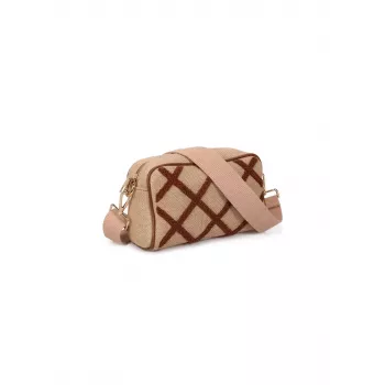 LAURA ASHLEY Women's Lenore Quilted Faux Leather Shoulder Bag, 23x15x9 cm