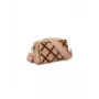 LAURA ASHLEY Women's Lenore Quilted Faux Leather Shoulder Bag, 23x15x9 cm