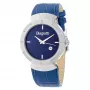 LAURA BIAGIOTTI Men's Watch LB0033M-02 40mm Stainless Steel Quartz Analog Black Dial Leather Strap