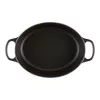 Le Creuset Signature Oval Roaster 31 cm Black Enamelled Cast Iron (4.7L)