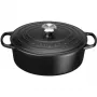 Le Creuset Signature Oval Roaster 31 cm Black Enamelled Cast Iron (4.7L)