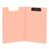 LEAN A4 Clipboard with Cover, Metal Clip, Pink Plastic