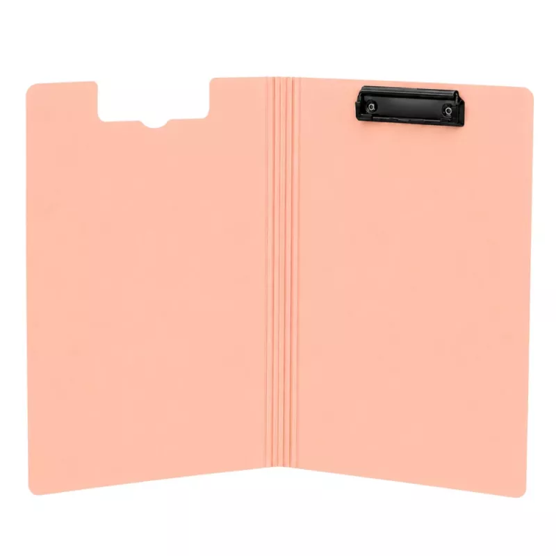 LEAN A4 Clipboard with Cover, Metal Clip, Pink Plastic