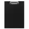 LEAN A4 Clipboard with Metal Clip and Retractable Hanging Loop, Black
