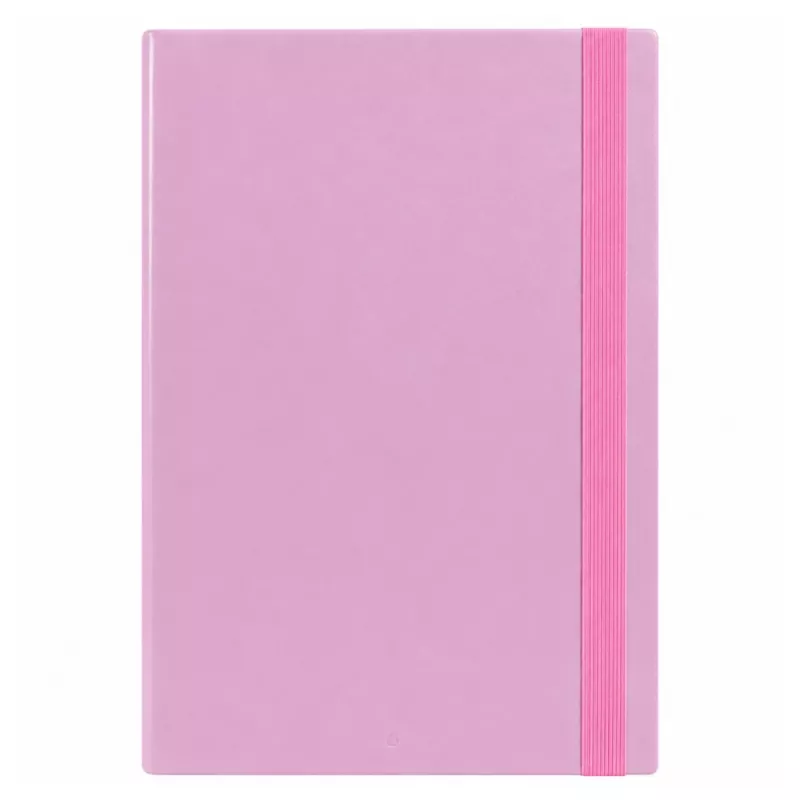 LEAN A4 Document Folder with Elastic Band, Hard Cover, Pink, 4.5 cm Spine