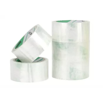 LEAN Acrylic Packing Tape Transparent 48mm x 50 Yards