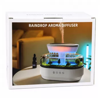 LEAN Air Humidifier Aroma Diffuser Rain Effect LED Light with Power Supply