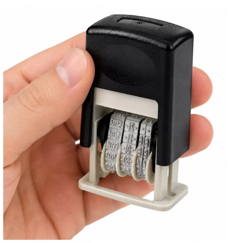 LEAN Automatic Date Stamp Adjustable Office Date Stamp Black