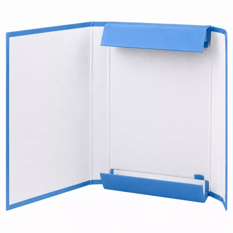 LEAN Blue A4 Office Folder with Elastic Band, 4.5 cm Spine, Laminated Cardboard, 450 Sheet Capacity