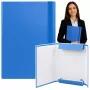 LEAN Blue A4 Office Folder with Elastic Band, 4.5 cm Spine, Laminated Cardboard, 450 Sheet Capacity