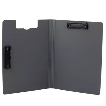 LEAN Board with Cover Two Clips A4 Plastic Light Blue