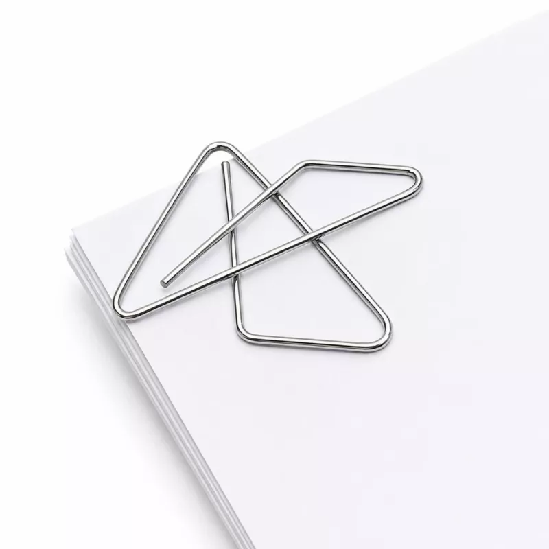 LEAN Butterfly Metal Paper Clips for Documents, Office, 24 mm, 100 pcs
