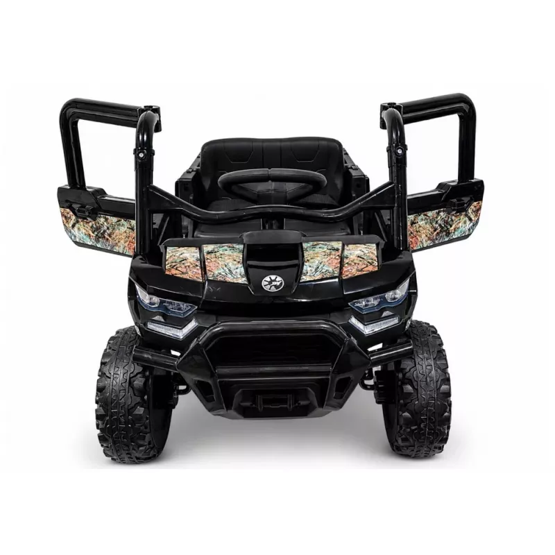 LEAN CARS 24V 4x4 Battery-Powered Ride-On Vehicle GTS2299-H Black