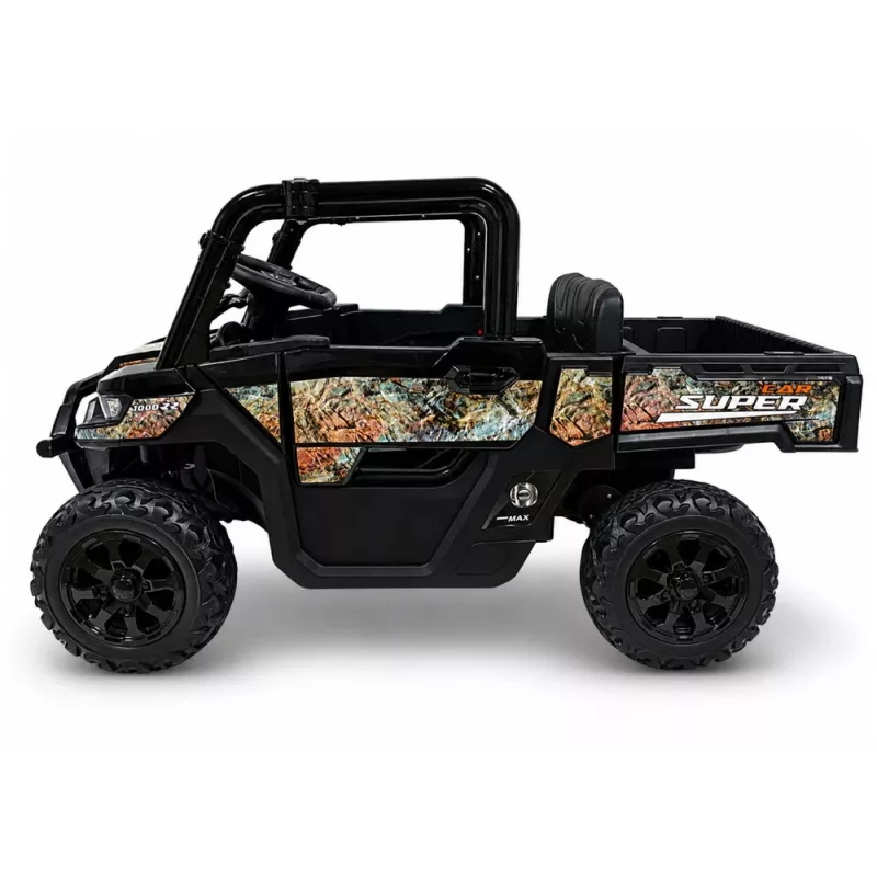 LEAN CARS 24V 4x4 Battery-Powered Ride-On Vehicle GTS2299-H Black
