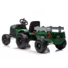 LEAN CARS 24V Battery Operated Tractor with Trailer Dark Green - CH9959B