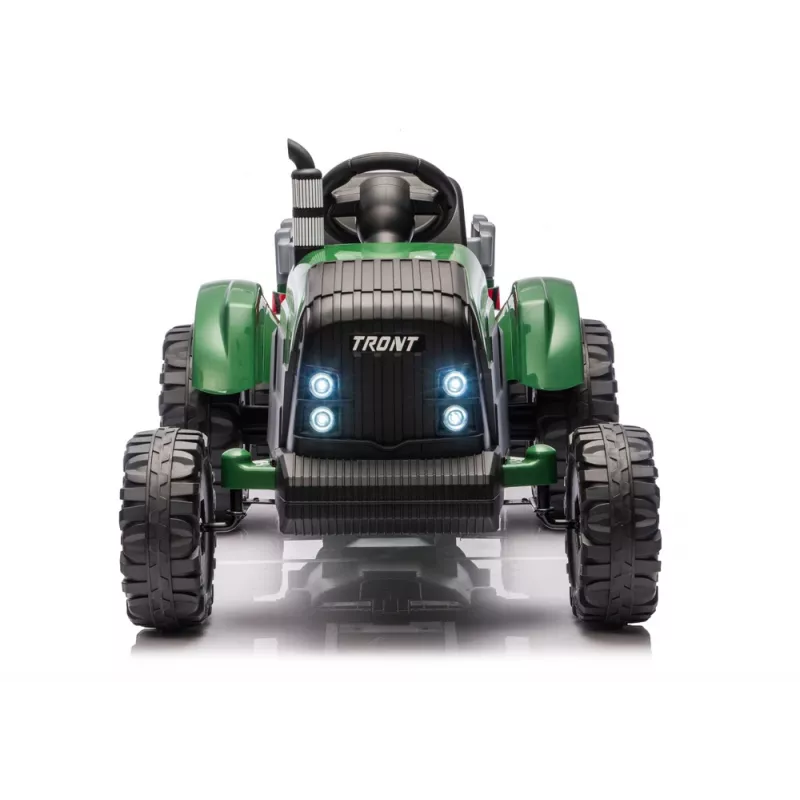 LEAN CARS 24V Battery Operated Tractor with Trailer Dark Green - CH9959B