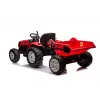 LEAN CARS 24V Battery-Powered Tractor HC-306 Red with Trailer