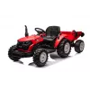 LEAN CARS 24V Battery-Powered Tractor HC-306 Red with Trailer