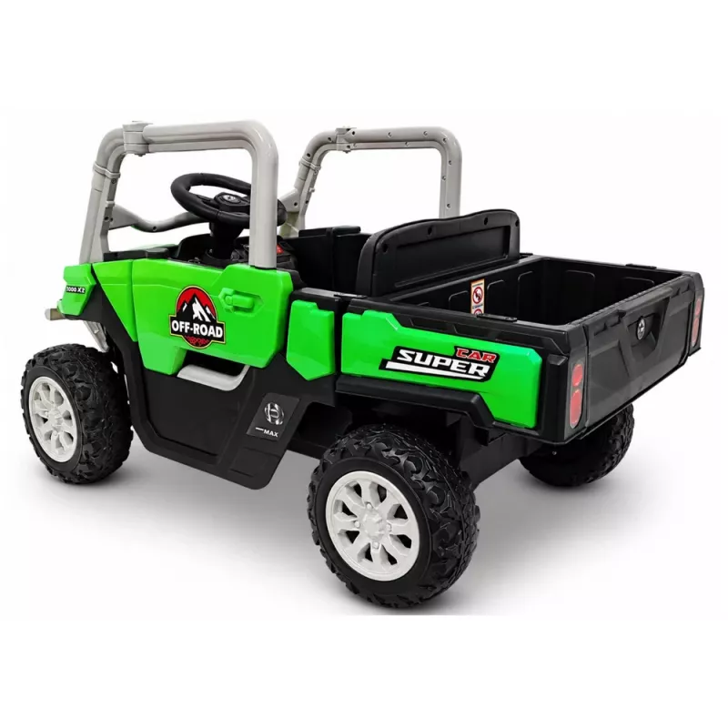 LEAN CARS 4x4 Battery-Powered Ride-On Vehicle GTS2299-H 24V Green