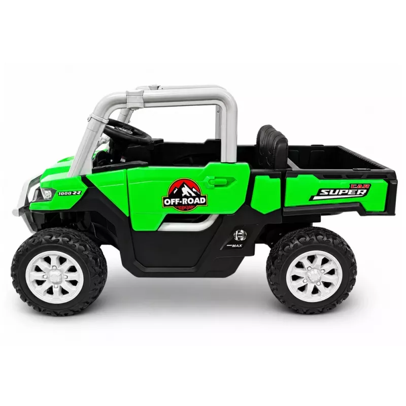 LEAN CARS 4x4 Battery-Powered Ride-On Vehicle GTS2299-H 24V Green