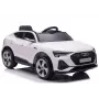 LEAN CARS Audi E-Tron Electric Ride-On Car for Kids White QLS-6688 with LED Lights and MP3 Player